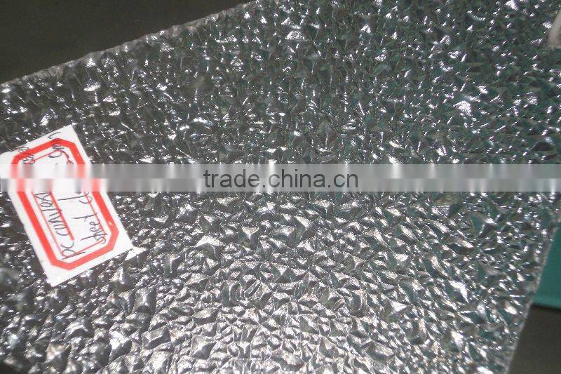 Indoor partition polycarbonate embossed sheet