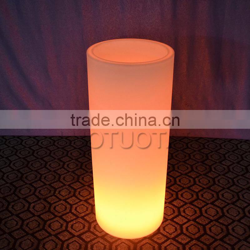 LED remote control ice bucket/ plastic led light flower pot LTT-CF09