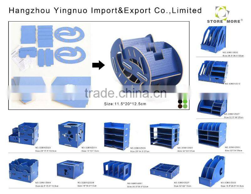 Wooden Desktop Household Handle Sundry Box/Desk Organizer/Stationery Organizer