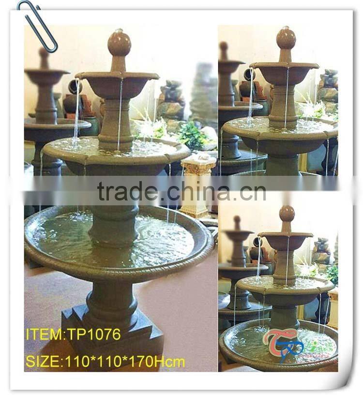 Home and garden new products 2015 led 3 tier water fountains