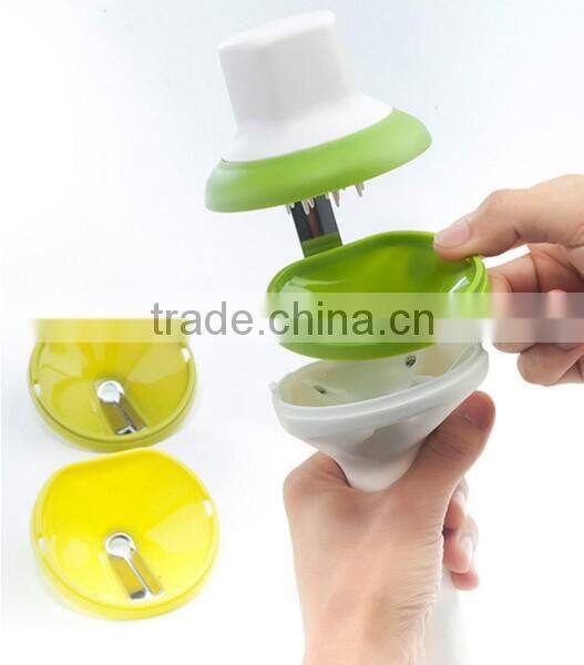 Funnel shape multi kitchen helper plastic shredder spiral vegetable slicer