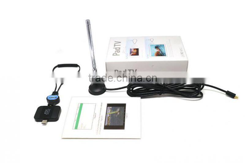 Auto Mobile Portable Android 2 mhz DVB-T2s DVBT T2 Smart Micro USB Digital TV Tuner Mini Box Receiver For Android Pad Bus