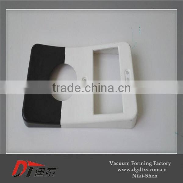 Custom black and white plastic Outline vacuum forming part