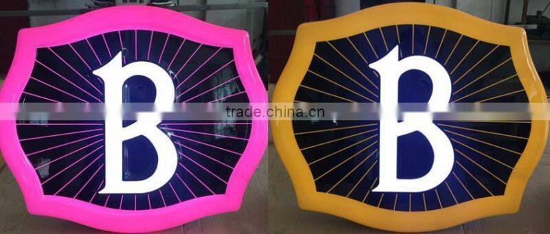 Custom made full color round and square lighting bar sign