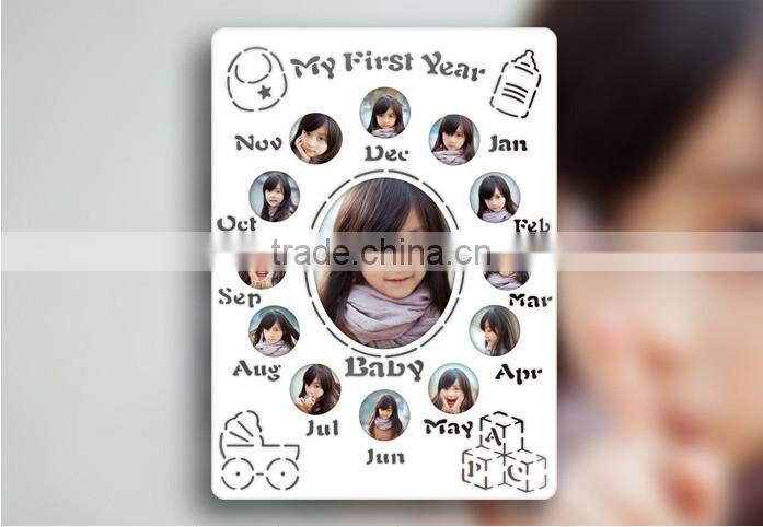 souvenir wooden photo picture frame for my first year