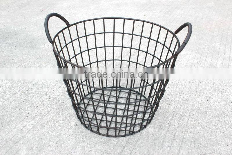 Decorative metal wire basket