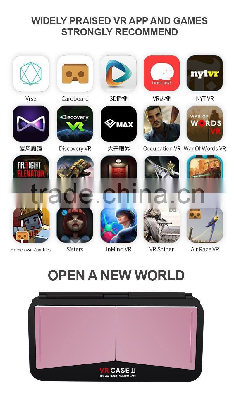 2016 best selling Smartphone case Virtual Reality VR box 3d video glasses