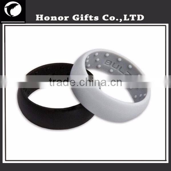 Promotional High Quality Custom Embossed Silicone Rubber Wedding Rings