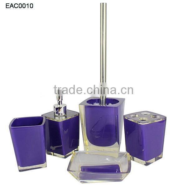 Transparent Resin Round modern design soap lotion dispenser