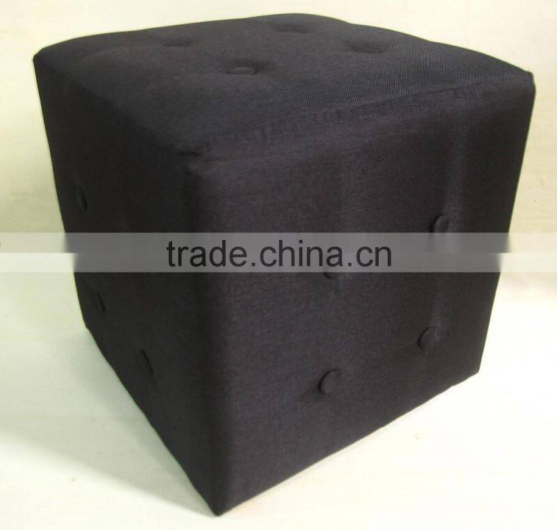 living room furniture ottoman fabric square footstool