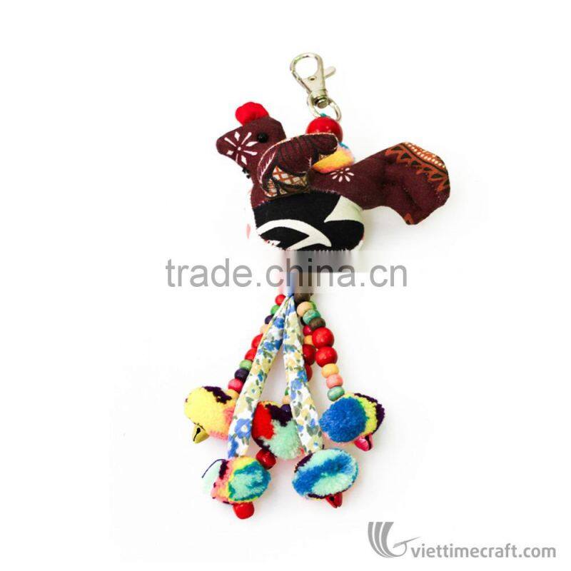 Cotton bag keychain, handicraft made in vietnam, 100% handmade