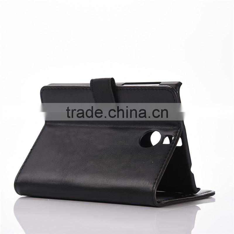 High quality crazy-horse PU card bumper/pocket cell phone case for Blackberry