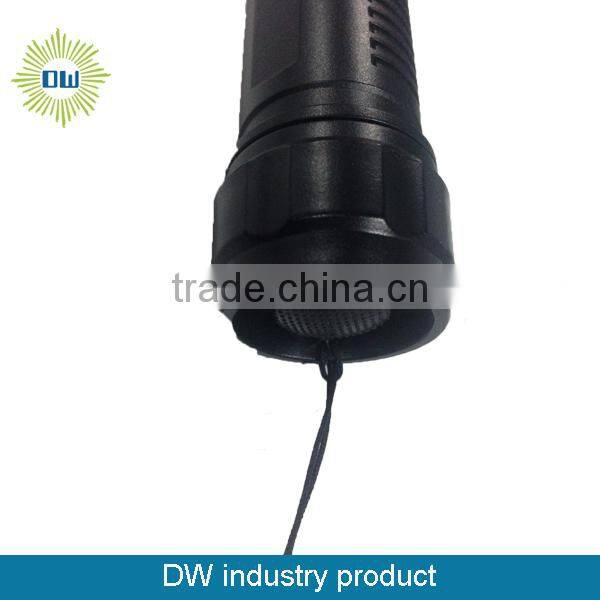 1 led fake-metal zoomed plastic flashlight for promotion