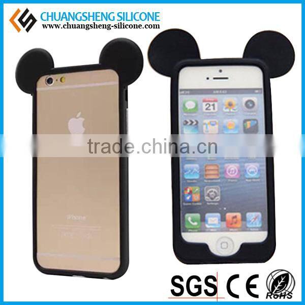 funny ear silicone cell phone sets