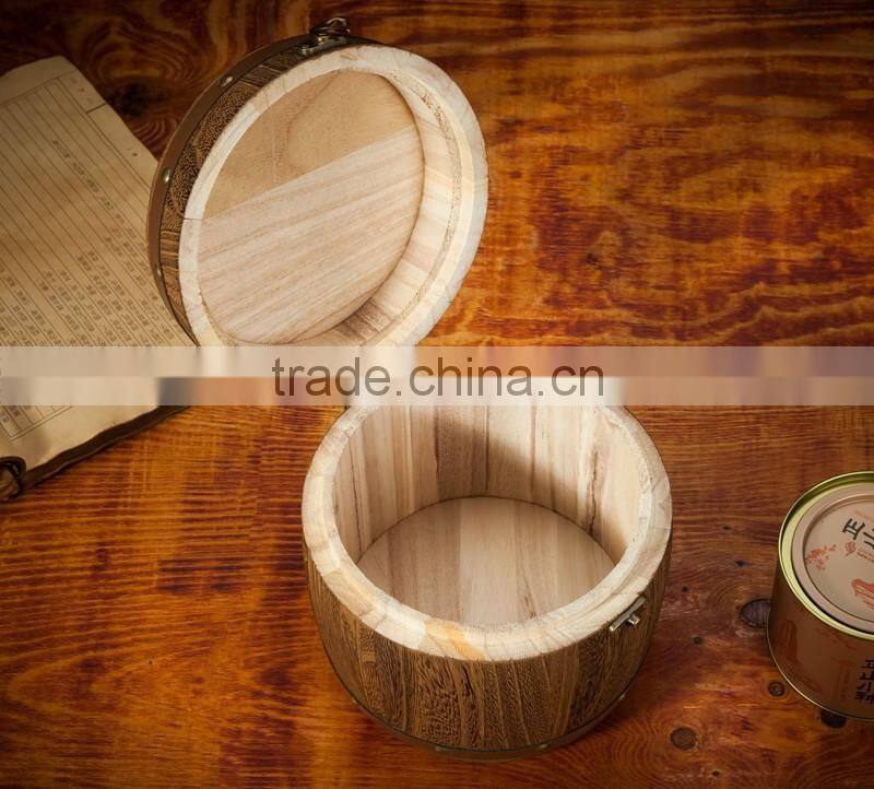 Coffee Bean Packaging Wood Barrel