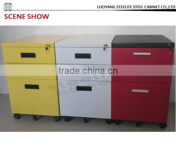 Movable file cabinet, 3 drawer cabinet, moving file chest