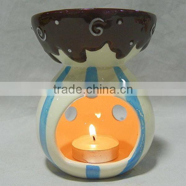 Handpainted ceramic incense burner,oil burner,aroma burner