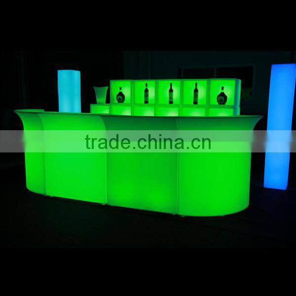 modern led mini bar counter led bar table, led lighted furniture