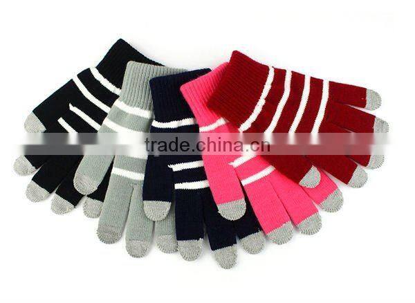 Acrylic Knitted Smartphone Touch Screen Gloves ZMR712