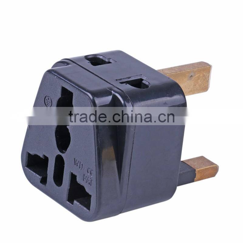 UK 3 flat pins 13A 250V AC Universal Accessory 2 sockets electrical power plug WDI-7