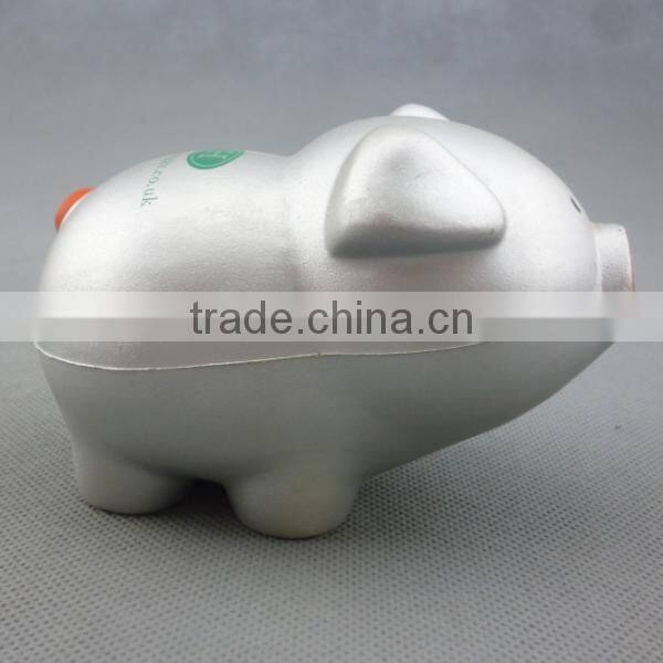 Custom made PU pig anti stress ball