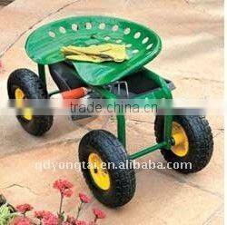 Supply Rolling Garden Seat Cart TC1852