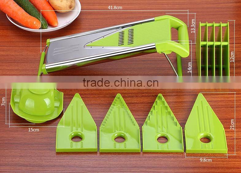 The Mandoline Slicer Vegetable Cutter Stainless Steel Kitchen Grater Chopper Blade