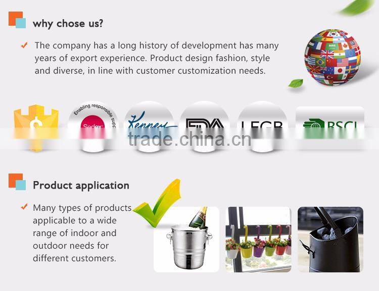 Wholesale factory price garden embossing growing plants in pots metal decor flower pot