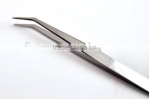 Angled Tip Stainless Steel Tweezers