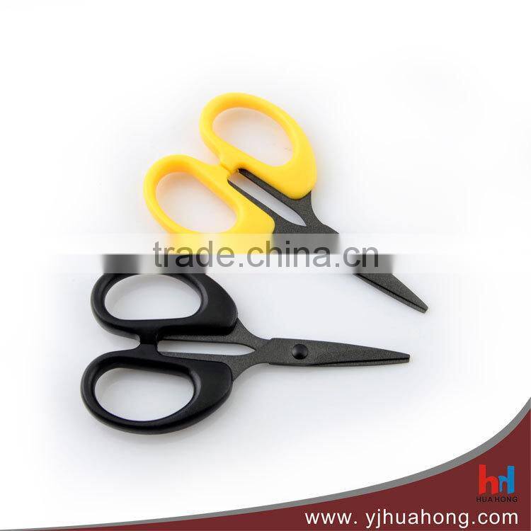 Stainless steel stationery scissors,school scissors with non-stick coating blade (HA-50B)