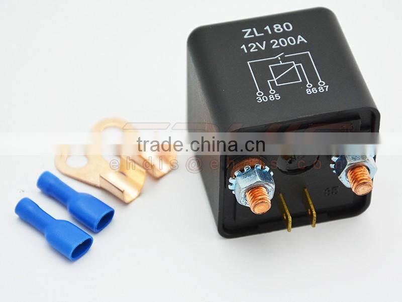 Heavy duty relay 12VDC 24V 200A auto start relay with terminal