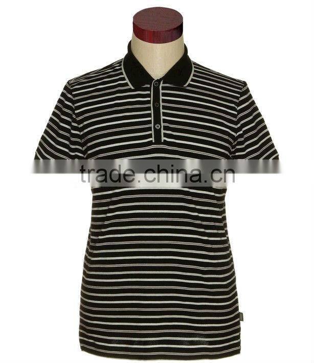 Branded stripe polo shirt/Striped shortsleeves polo shirts/branded polo shirts for men