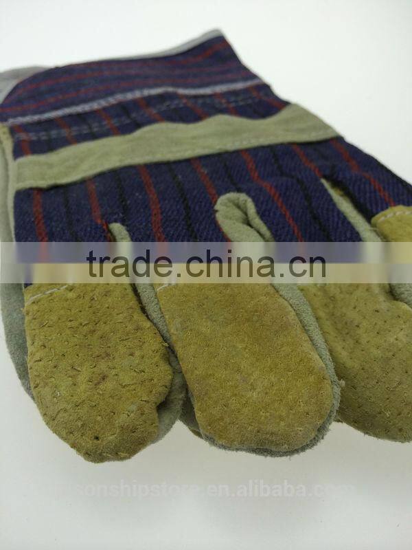 Marine Wholesale Industrial Leather Palm Safety Work Gloves