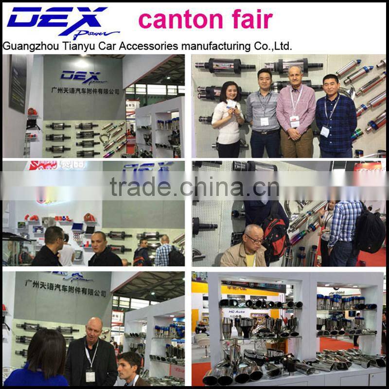 racing performance muffler with exhaust valve in exhaust system