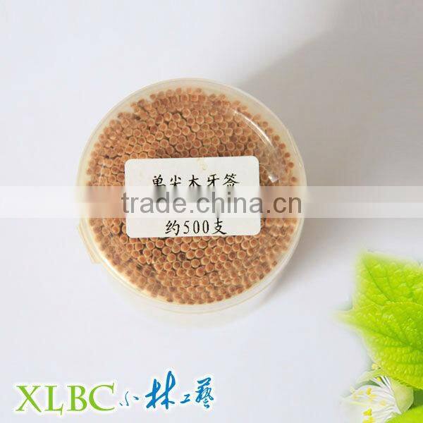 Nature Eco-friendly Middle ruber jar one point wooden toothpick