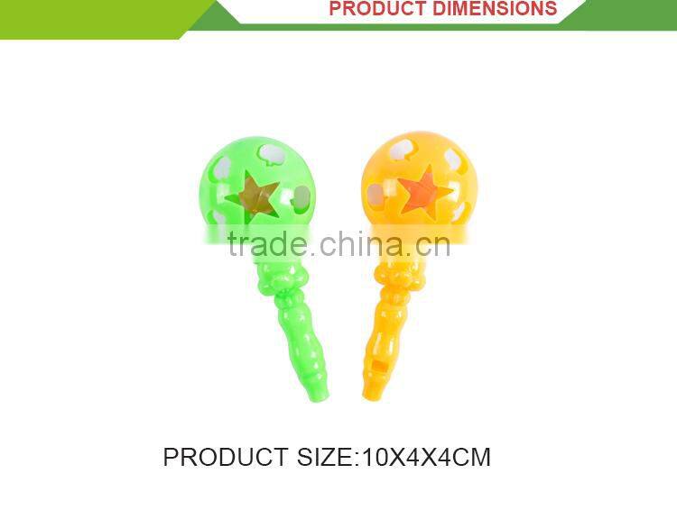 Best selling rattle toy plastic sports mini football whistle