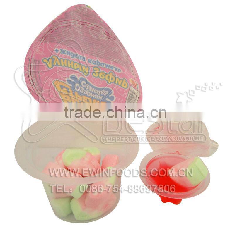 Strawberry Shape Marshmallow With Fruity Jam