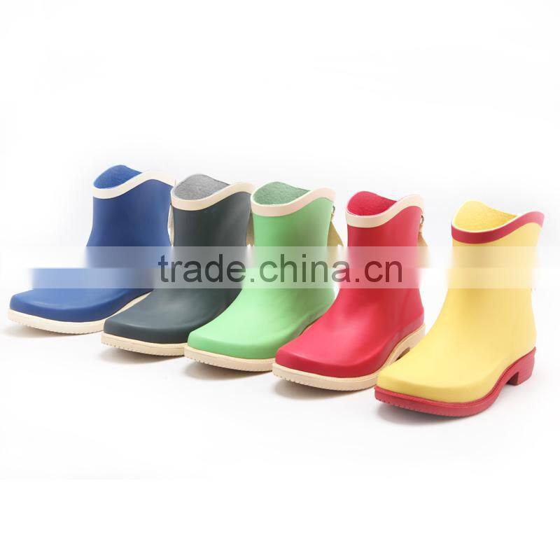 ankle women fashion rubber rain boots