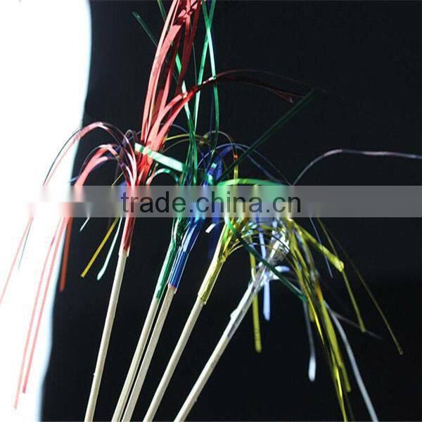 colorfull palmtree disposable cocktail tinsel stick