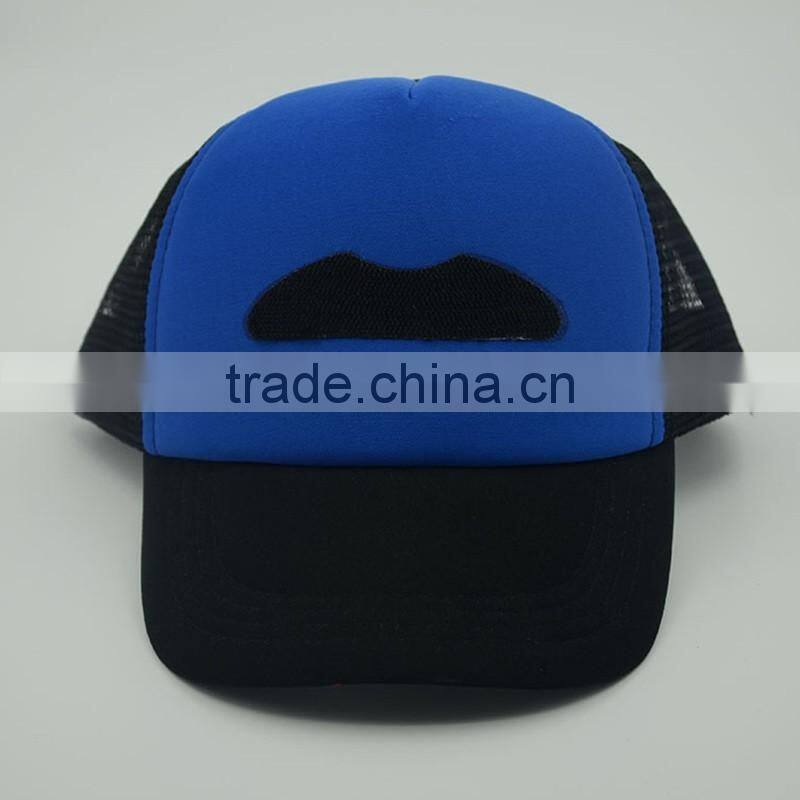 Custom Sponge 5 panel Trucker Hat Of Mesh Fabric