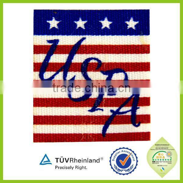 OEM supply Custom cotton tag /label screen printing patches