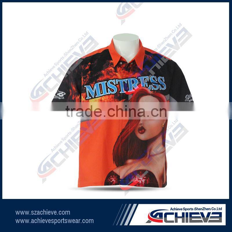 Custom motor wear sublimation racing shirts