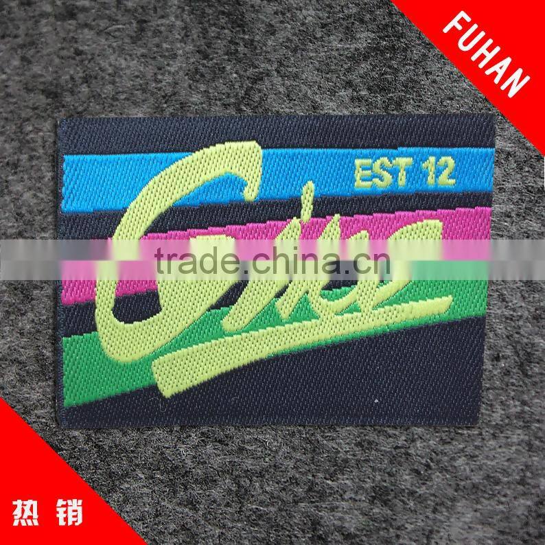 high quality woven label to stick on garmets