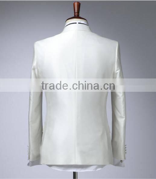 2016 Gentleman Style Custom Made Men Suits Tailor Suit Blazer + Pants for Wedding