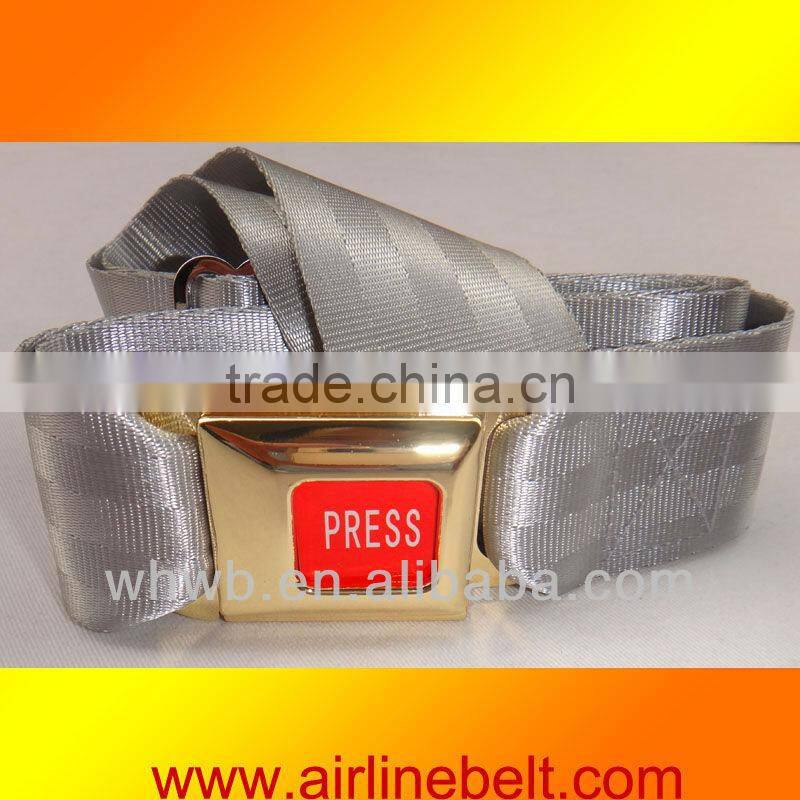 Hot selling golden buckle down belt
