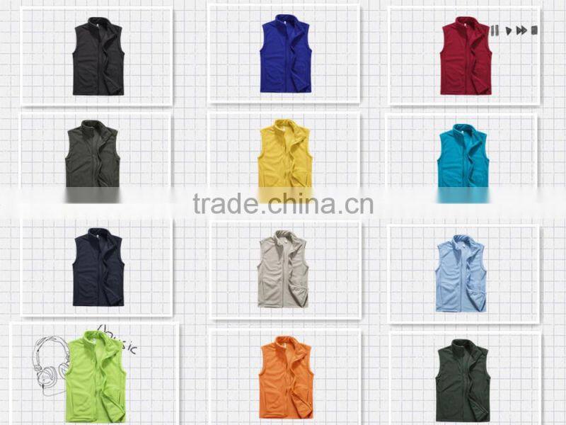 Manufacturer Men's polar fleece sleeveless vest