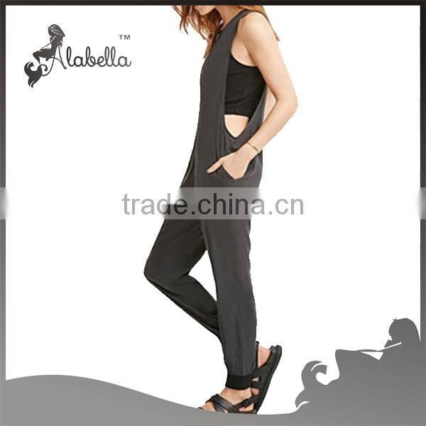 Jumpsuit women with sleeveless apperal and long pant
