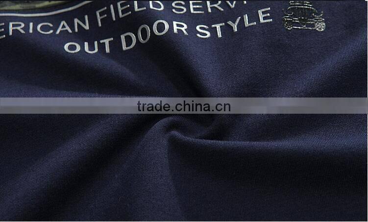 The new 2017 spring small unlined upper garment of han edition fleece personality render men long sleeve T-shirt unlined upper