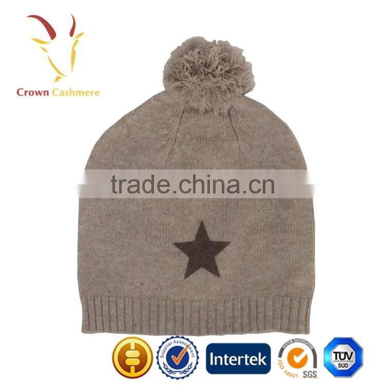 Autumn Cashmere Baby Winter Hat with Pom Pom