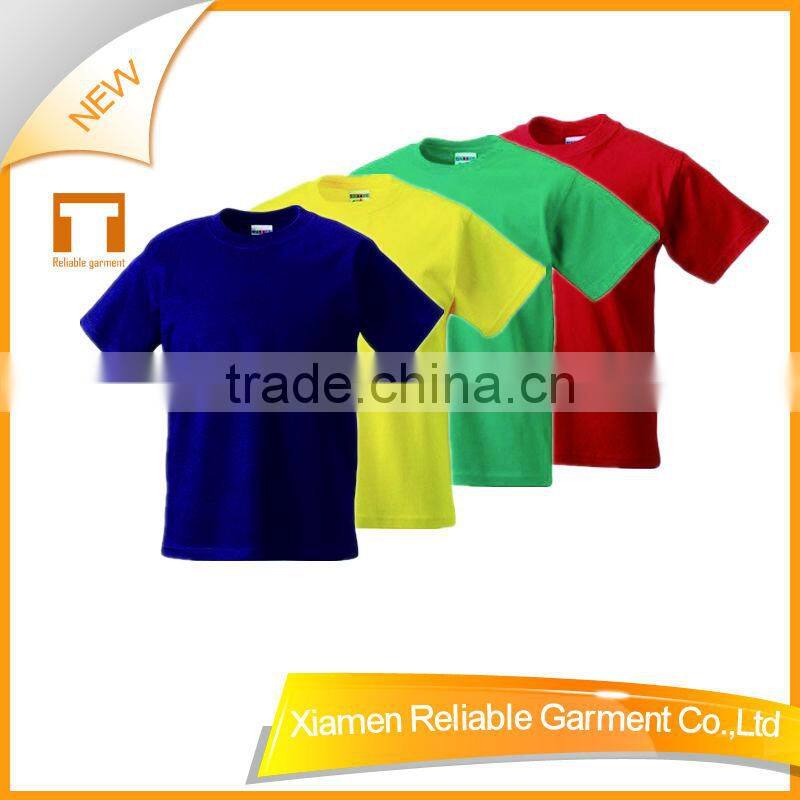 Hot new products for 2016 100% cotton plain t-shirt for children with good quality